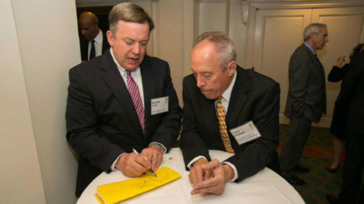 ASU President Michael Crow in conversation at the National Competitiveness Forum in Washington, D.C.