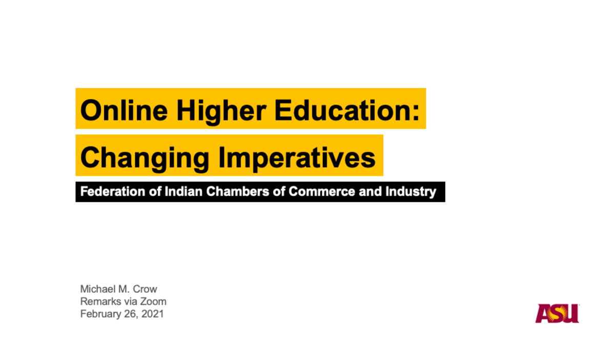 Federation of Indian Chambers of Commerce and Industry Higher Education Summit 