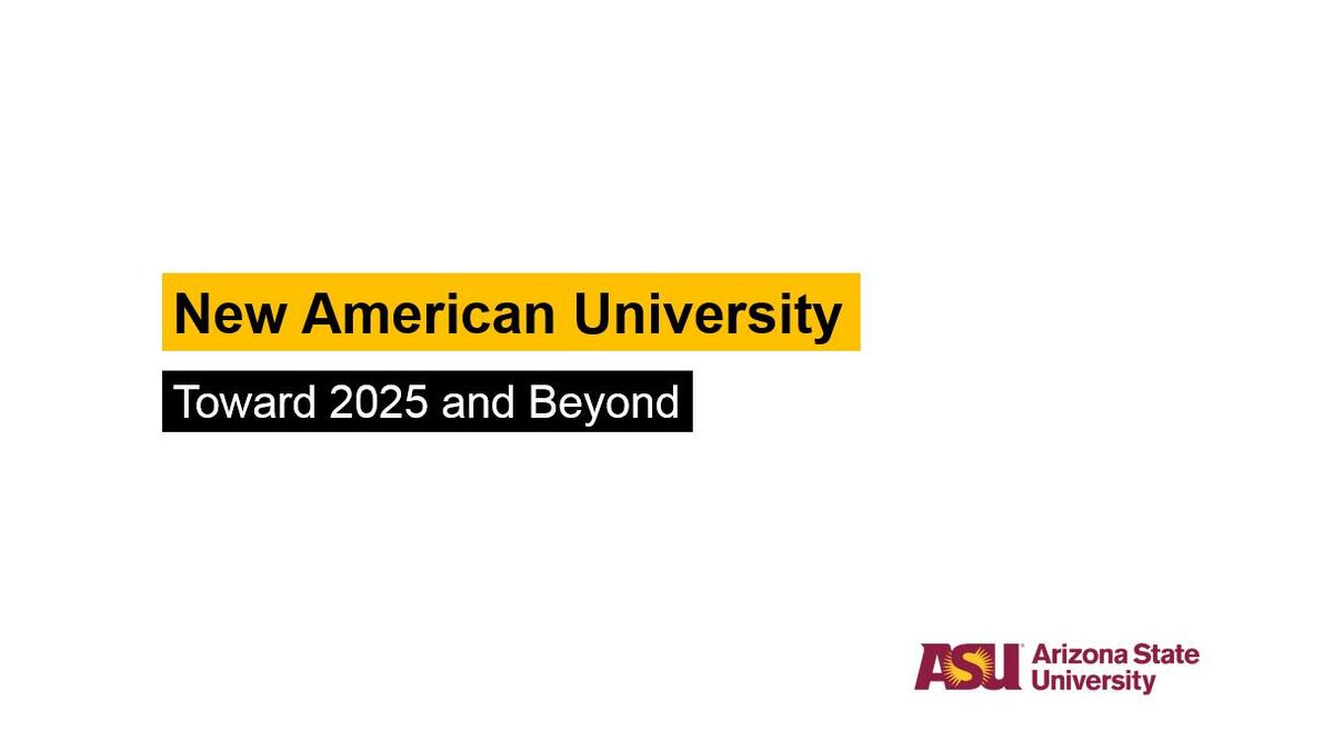 New American University Presentation
